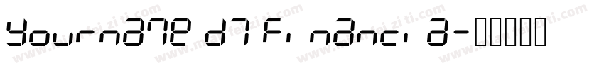 Yourname D7 Financia字体转换